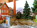 Hellingly steeple-cab passes the factory